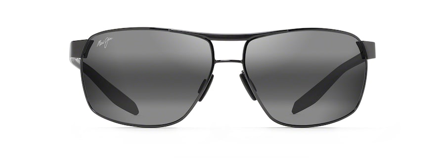 Dark Gunmetal with Black and Grey Temples THE BIRD front view
