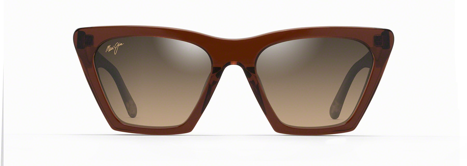 省スペース 洗える おしゃれ Maui Jim Kini w/Patented PolarizedPlus2 Lenses Rectangular  Sunglasses, Rootbeer W/Crystal/Hcl Bronze Polarized, Medium